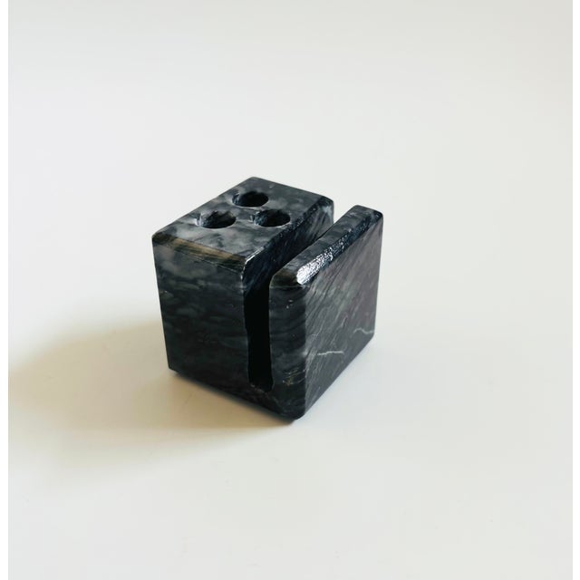 Stone Block Pen and Letter Holder For Sale - Image 11 of 13