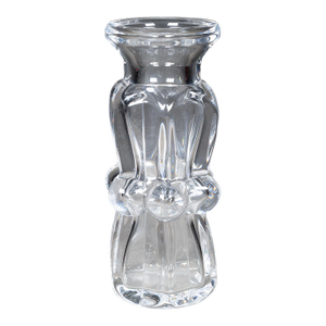 Mid-Century Lead Crystal Vase by Bengt Edenfalk for Royal Krona, Sweden 1970