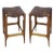 Architectural Frame Cowhide and Wood Barstools - a Pair For Sale