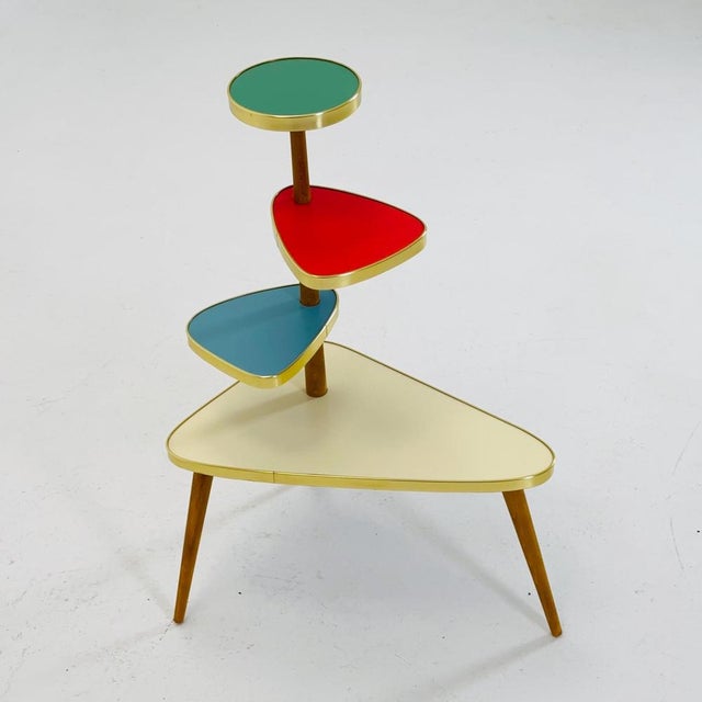 Large Mid-Century Minimalist Plant Stand, Germany, 1950s For Sale - Image 5 of 11