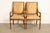 An outstanding pair of French Regency Louis XVI or Neoclassical style armchairs or dining captain chairs By Karges...
