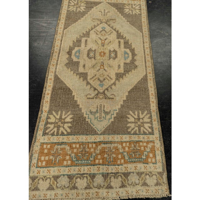 Turkish Mini Rug Oriental Hand Knotted Vintage Rug 1'5" x 3'9" #21088 Explore a curated collection of hallway runners,...