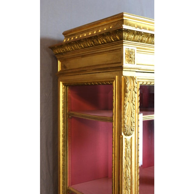 19th Century Giltwood Display Case For Sale - Image 3 of 10