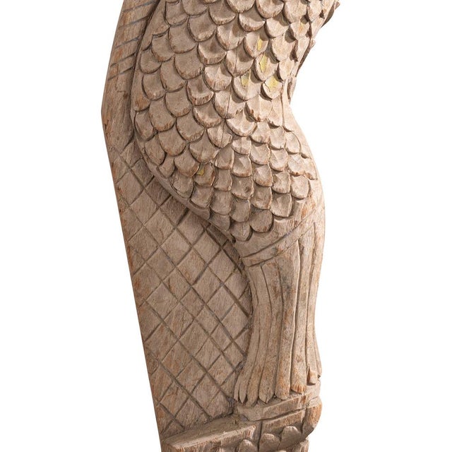 1940s Vintage Carved Yali Temple Bracket, 1940s For Sale - Image 5 of 6