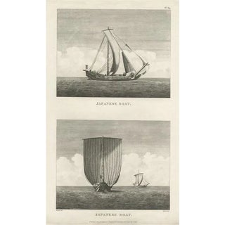 Japanese Vessels, 1799, Paper For Sale