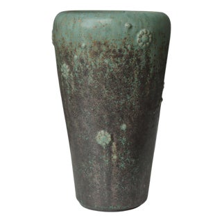 Large Art Deco Stoneware Vase by Arne Bang, 1930s For Sale