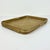 Mid-Century Boho Chic Coastal Gold Gilt Washed Wicker and Bentwood Tray For Sale - Image 15 of 15