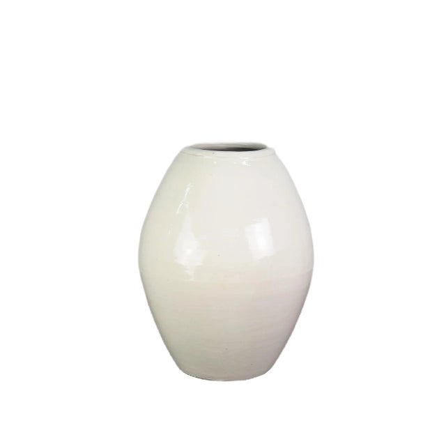 Chinese White Oblong Jar For Sale - Image 3 of 3