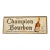 1960s Champion Bourbon Embossed Lithographed Tin Advertising Sign For Sale