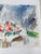 French Early 20th Century Mixed Media Impressionist Still Life Diptych Painting For Sale - Image 3 of 6