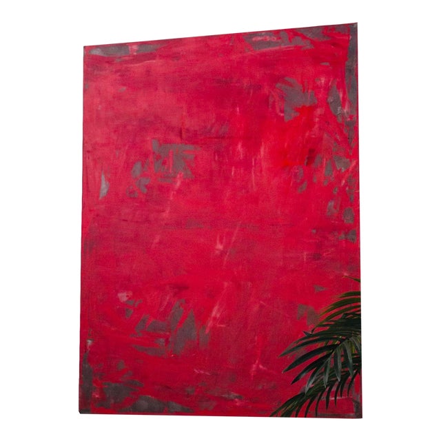 Red Art Print - Fire Red Abstract Red Vertical Canvas Print For Sale