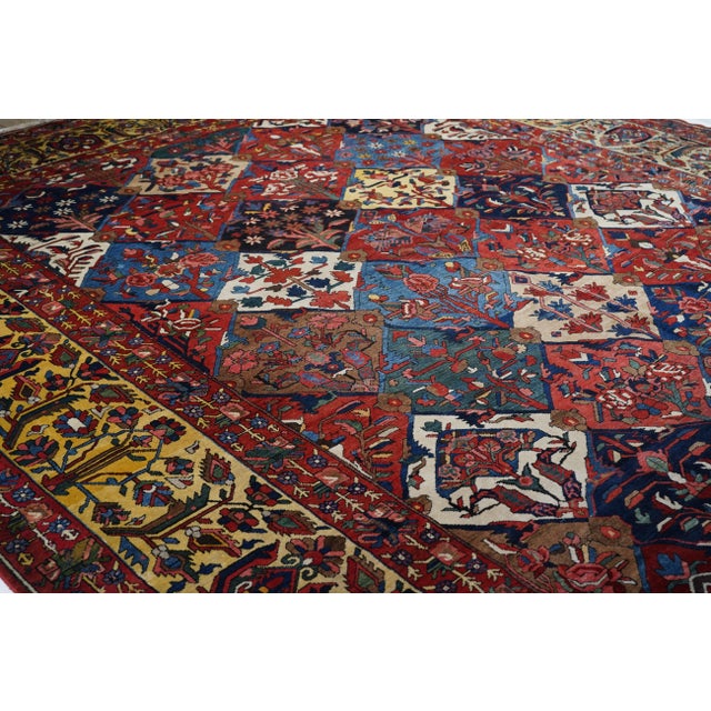 1930s Vintage Bakhtiari Rug 12'10'' X 18'8'' For Sale - Image 4 of 11