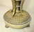 Large Antique Ornate Hand Carved Figural Alabaster Cast Iron Electric Table Lamp For Sale - Image 4 of 13