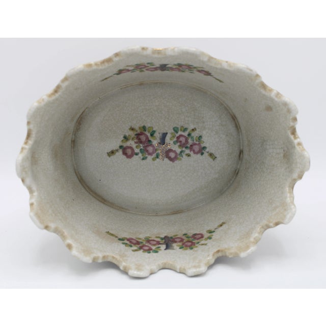 Yellow Vintage Chinoiserie Ceramic Cachepot Planter For Sale - Image 8 of 11