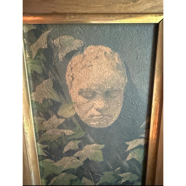 Vintage 1970s French Provincial Style Violin Still Life Paintings in Giltwood Frames - a Pair For Sale - Image 4 of 10