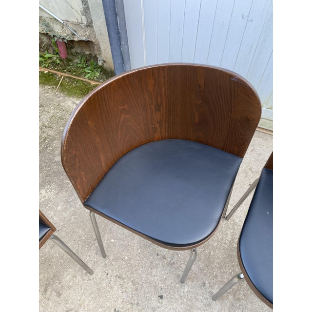 Sam Teak Table and Chairs by Sandra Kragnert for Ikea, Sweden, 1990s, Set of 5 For Sale - Image 14 of 18