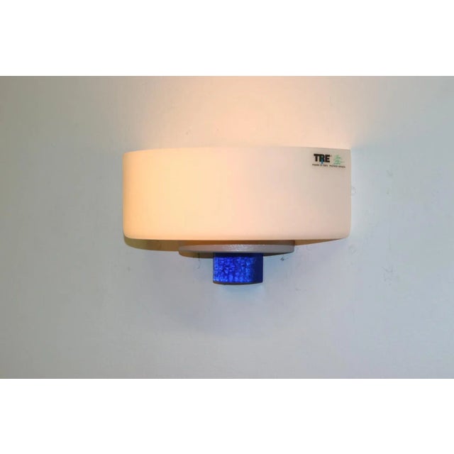 Modern Carlo Nason Murano Wall Lamp White Glass For Sale - Image 10 of 11