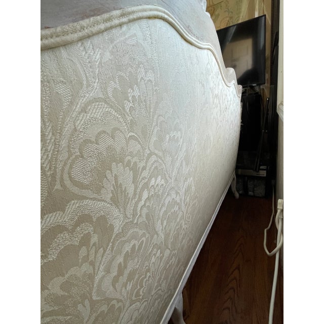 Antique White Louis XV Style Vintage White Settee For Sale - Image 8 of 11