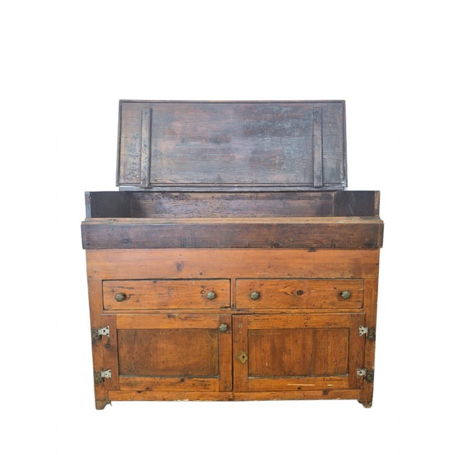 Rustic Antique Tuscan Kitchen Cabinet, 1890s For Sale - Image 3 of 9
