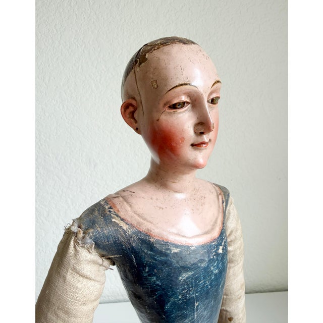 18th Century French Santos Cage Doll Figure For Sale - Image 9 of 13