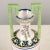 Light Green French Hr Quimper Vase For Sale - Image 8 of 13