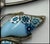 1990s Sterling Alan K Millefiori Murano Glass Butterfly Pendant Omega Necklace 925 Silver For Sale - Image 5 of 5