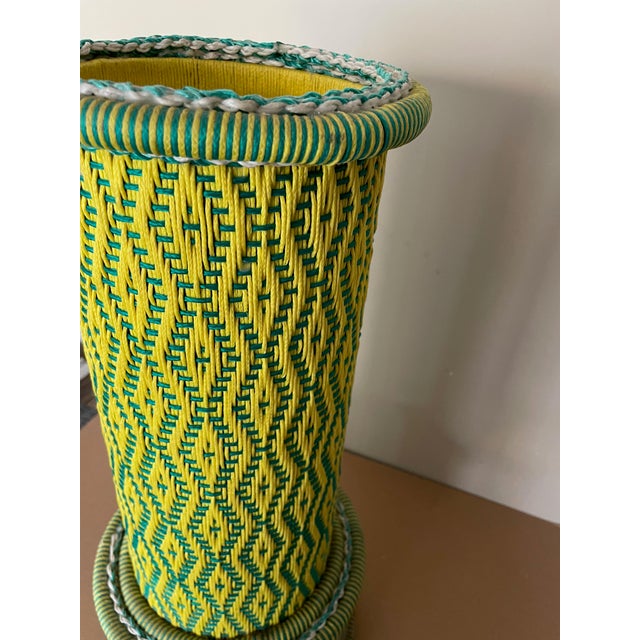 1950s Vintage Umbrella Stand in Green, 1950s For Sale - Image 5 of 8