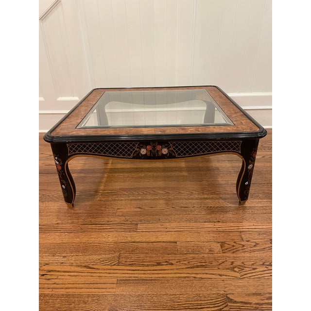 1980s Drexel Heritage Et Cetera Collection Chinoiserie Black & Gold