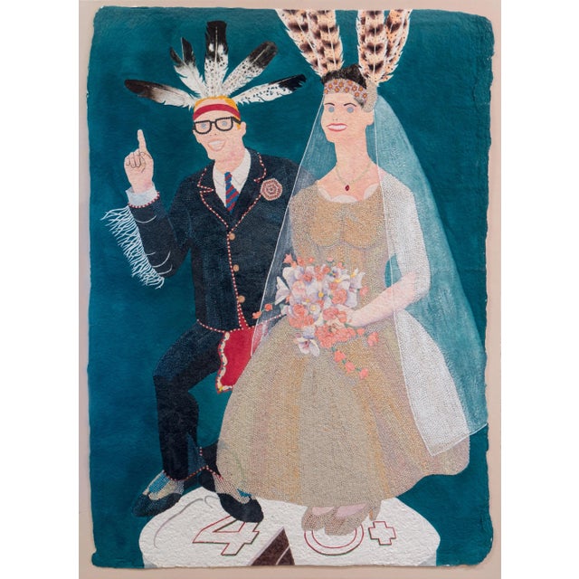 Signed lower right, 'Theodore Villa' (American, 20th century) and painted circa 1985; titled, lower left, 'Cake Walk:...