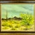 1970s Vintage Southwestern Impressionist Saguaro Landscape Folk Art Original Oil Painting, Artist Signed For Sale - Image 12 of 13