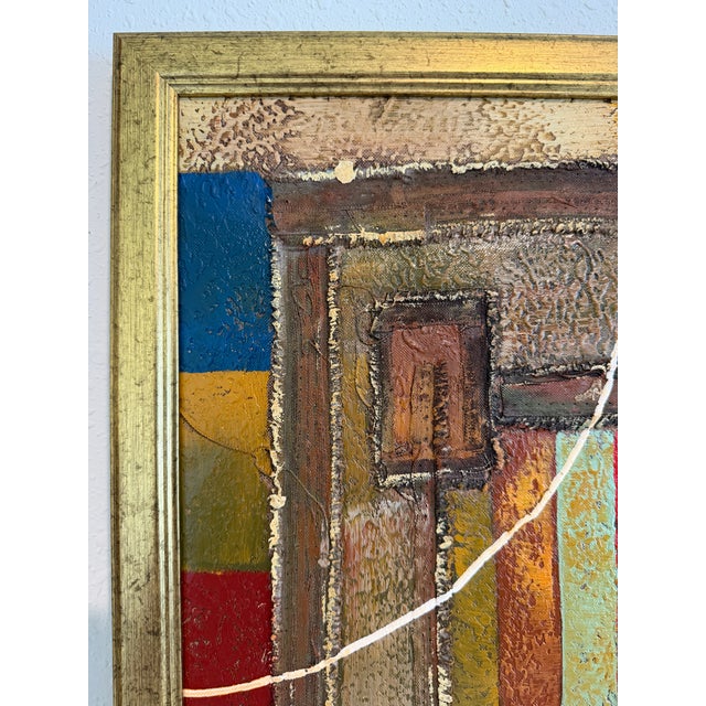 Original Abstract Oil Painting by Alena Kalen "Constructed Silence" Framed, Coa For Sale In Jacksonville, FL - Image 6 of 9