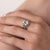 1920s Art Deco Gia 4.41 Carat Diamond Sapphire Platinum Engagement Ring, Size 7.25 For Sale - Image 5 of 6