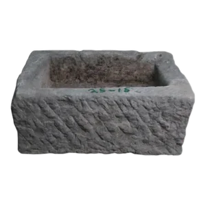 21" Inch Long Hand Chiseled Stone Trough 24-15
