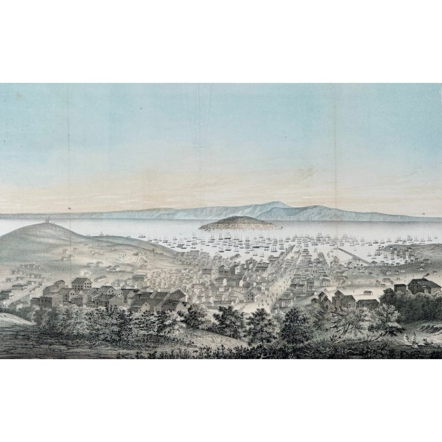 Mid 19th Century San Francisco Original Lithograph by T. Sinclair, 1851, Framed For Sale - Image 5 of 7