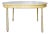 Thomasville Faux Bamboo Butter Yellow Oval Dining Table For Sale