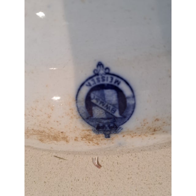 Early 20th century Brown Westhead Moore & Co. Blue Onion platter