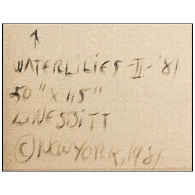 Lowell Nesbitt 1980s Water Lilies II, Lowell Nesbitt For Sale - Image 4 of 4