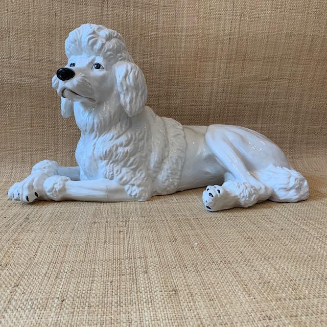 Mid 20th Century Italian White Poodle Statue Chairish