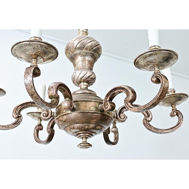 Early 20th Century French Bronze Chandelier For Sale In Baton Rouge - Image 6 of 11