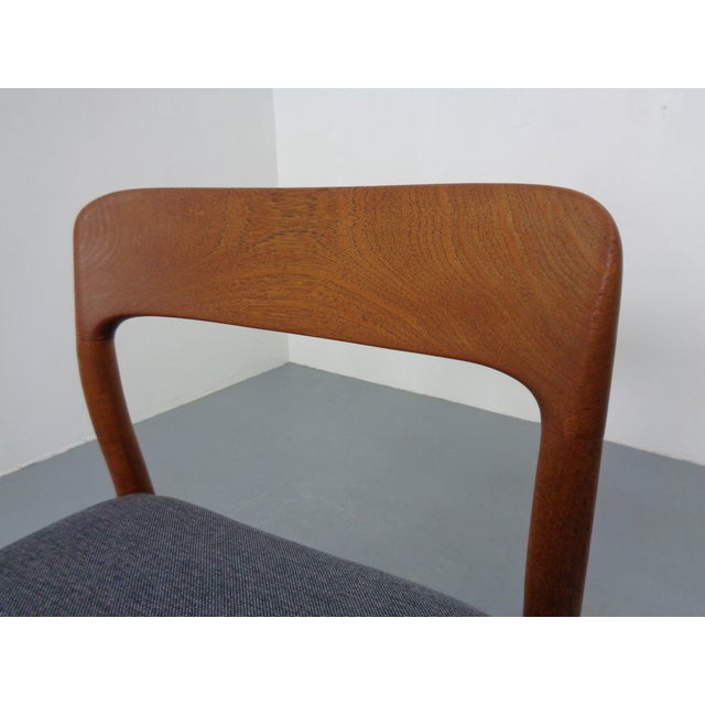 Danish Model 75 Chair in Oak by Niels Otto Møller for J.L. Møllers, 1960s For Sale - Image 11 of 17