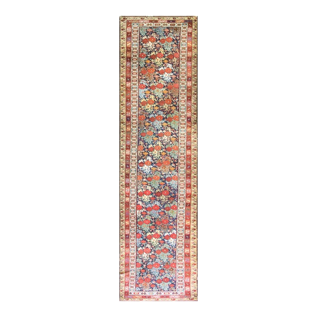 Antique Persian Bakhtiari Runner, Most Unusual 3'6" × 15'2" For Sale