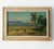 1950's Landscape Painting in Original Frame. Oil on Panel "Palmtrees on Sumatra" For Sale - Image 6 of 7