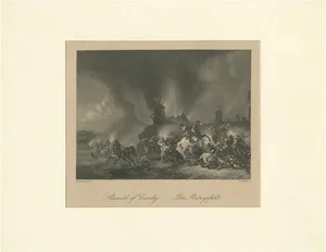 Heawood, Cavalry Battle Scene, 1860, Paper
