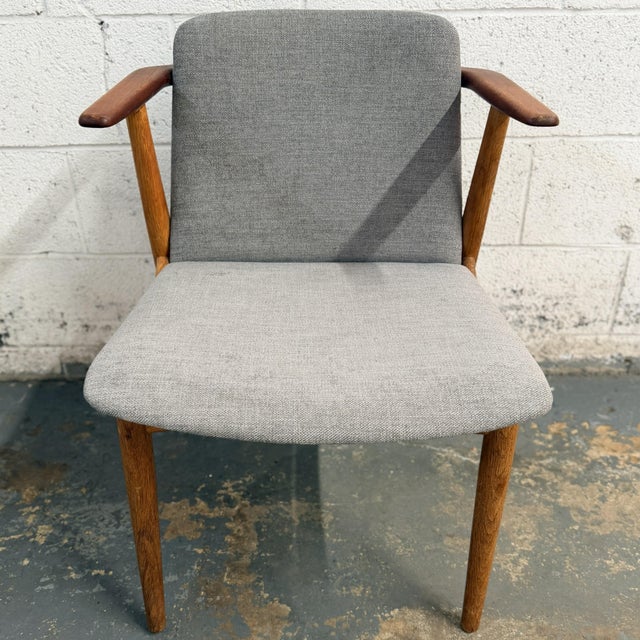 Gray Set of 6 Danish 1960s Dining Chairs Teak & Oak Hans Olsen for n.a. Jørgensens Møbelfabrik For Sale - Image 8 of 12