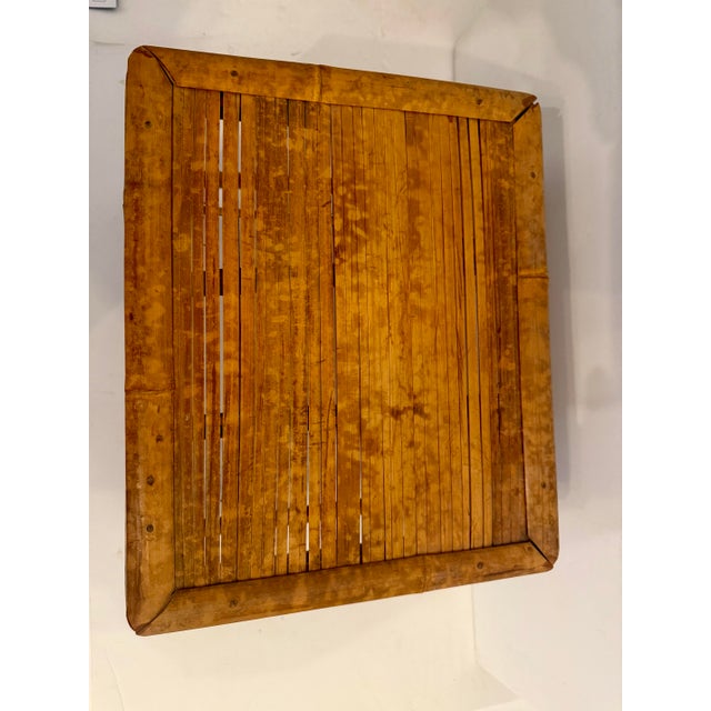 Wood Stacking Bamboo Burnt Tortoise Plant Stands For Sale - Image 7 of 12