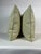 Custom-tailored 20” pillows in Brunschwig & Fils “Monterey Woven Texture “ color citron green. Hidden zipper closures....