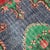 Vintage Distressed Turkish Isparta Rug 5'6" X 9'2" Hand-Knotted Wool, Navy Green Red Rose Medallion Art Deco Design For Sale - Image 6 of 9