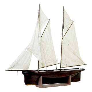 Late 19th Century Scale Model of a Wooden Boat, 1890s For Sale