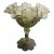 1950s Fenton Cabbage Rose Pattern Ruffled Pedestal Compote For Sale