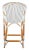White California Counter Stool with Arms - White/Navy For Sale - Image 8 of 11